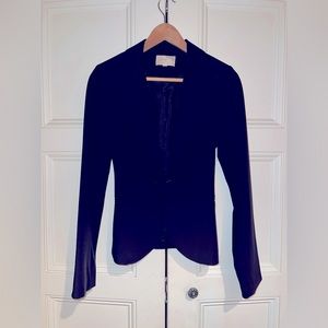 ELIZABETH AND JAMES Black Single Button Blazer